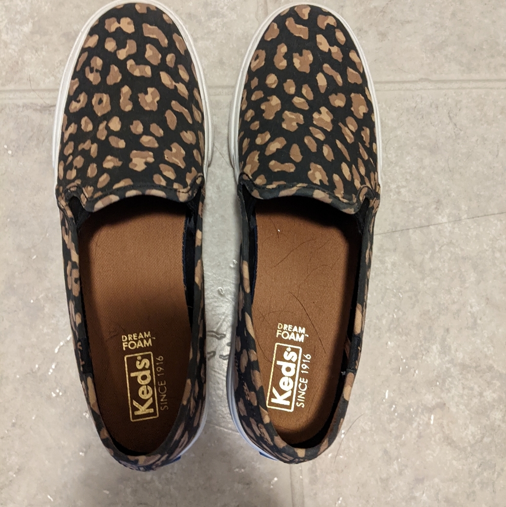 Keds Leopard Print Slip-on Shoes